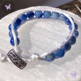 Blue Aventurine 8mm Wrap Bracelet